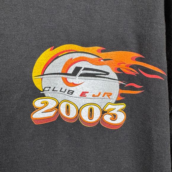 Vintage Dale Earnhardt Jr Shirt Size XL Black Short Sleeve Club E Jr NASCAR Y2K - Picture 5 of 7
